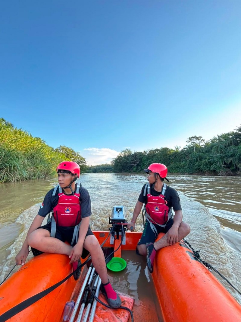 Dua Korban Hanyut di Sungai Barumun Belum Ditemukan