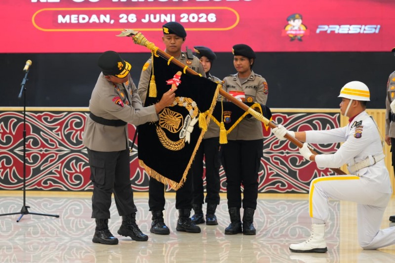 Kapolda Sumut Pimpin Upacara Pemuliaan Nilai-Nilai Tribrata, Perkuat Integritas Personel Sambut Hari Bhayangkara ke-80