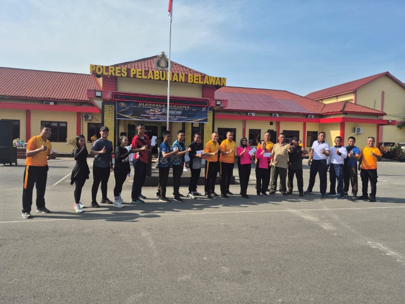 Pelindo Regional 1 Cabang Belawan Turut Semarakkan Hari Bhayangkara ke-80 melalui Olahraga Bersama
