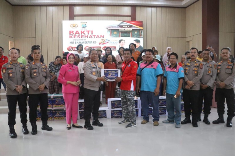 Polres Simalungun Gelar Bakti Kesehatan dan Bakti Sosial, 200 Warga Rasakan Manfaat di HUT Bhayangkara ke-80