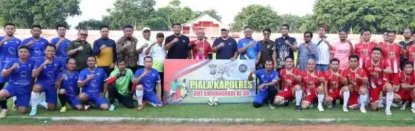 Turnamen Sepak Bola Digelar Dalam Rangka HUT.Bhayangkara Ke 80