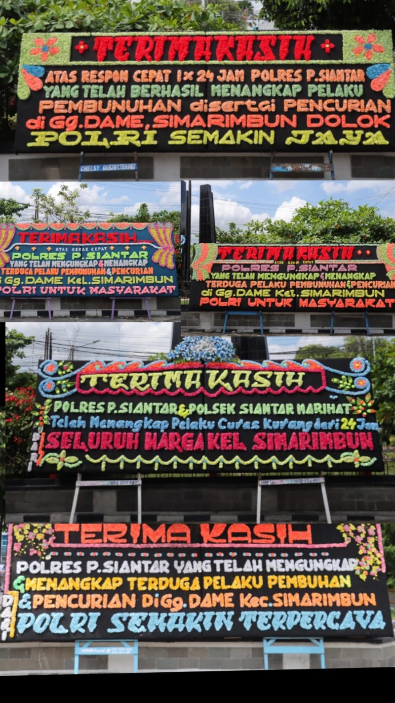 Kenapa Polres Pematangsiantar Dibanjiri Papan Bunga..?