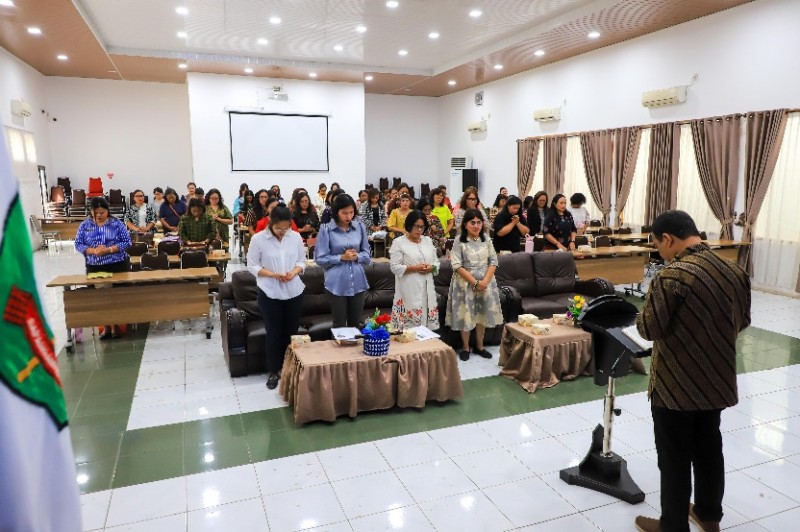 Rapat Persiapan Monitoring Kelurahan Tertib Administrasi PKK Sumut di Pemko Siantar