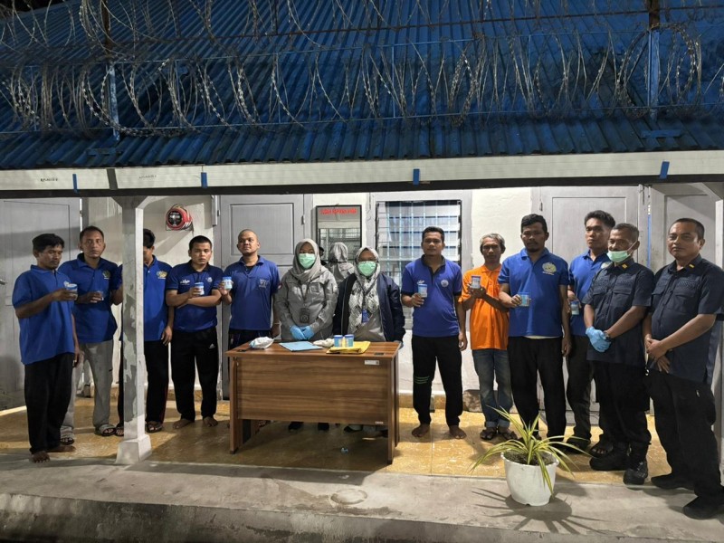 Rutan Sipirok, APH Gelar Razia Kamar Hunian, dan Tes Urine