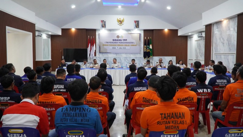 Rutan Kelas I Medan Gelar Sidang TPP, 48 Warga Binaan Diusulkan Peroleh Program Integrasi