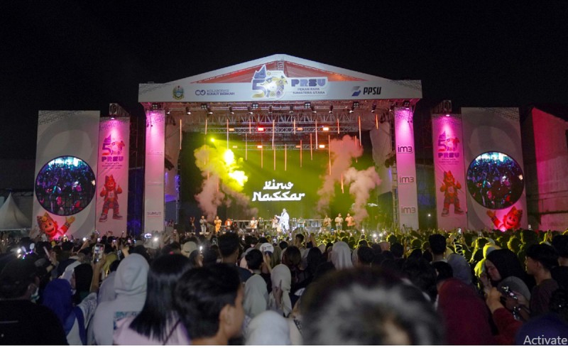 Ribuan Pengunjung Padati Konser King Nassar, Bukti Pekan Raya Sumatera Utara jadi Ruang Publik Modern