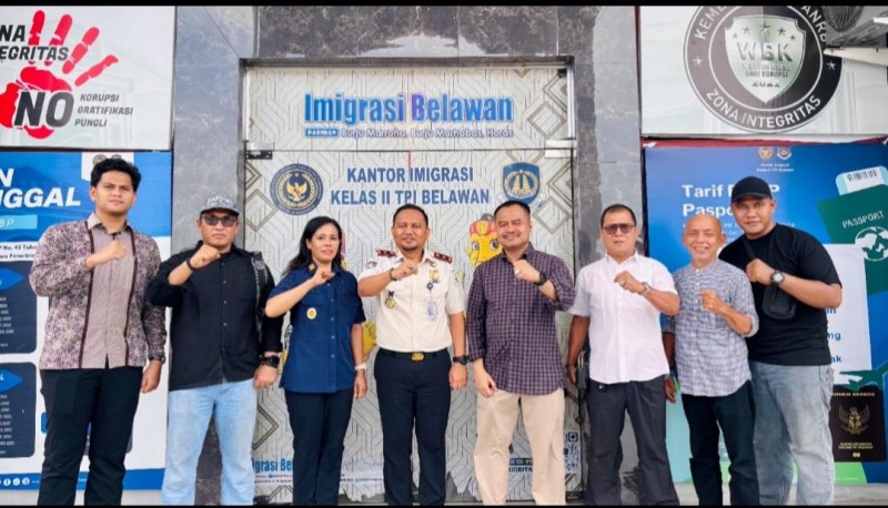 Ketua PWI Sumut Tinjau Langsung Pelayanan dan Kebersihan di Kantor Imigrasi Belawan