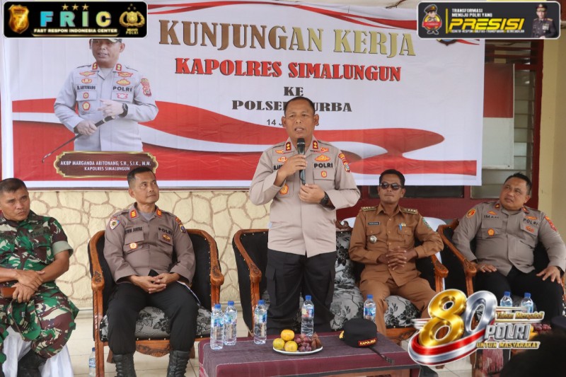 Kapolres Simalungun Sambangi Tiga Polsek, Tegaskan Komitmen Berantas Narkoba dari Lingkup Keluarga