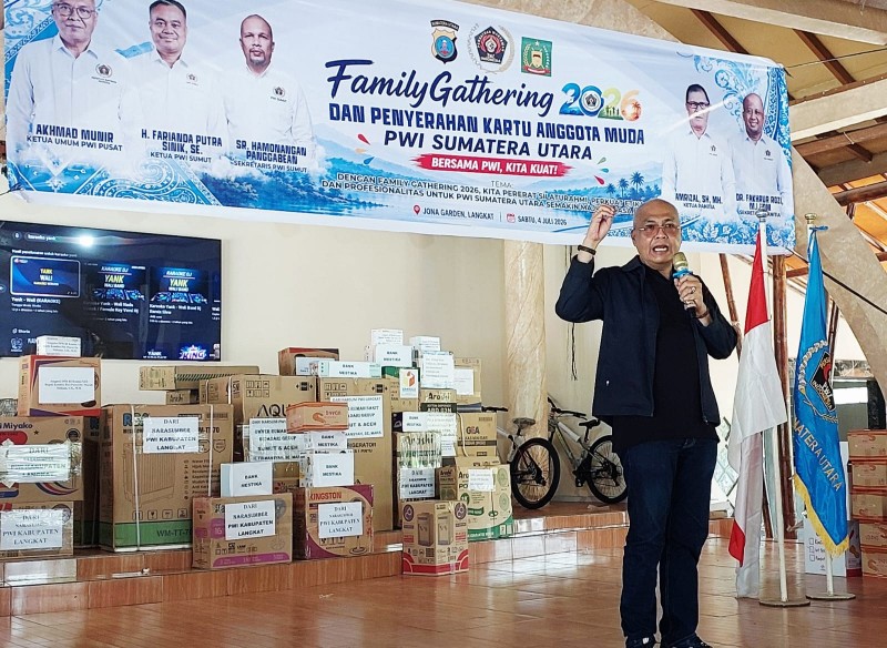Komitmen Dukung Kinerja APH, Ahkmad Munir Ingatkan Anggota PWI Jangan Terlibat Lindungi Narkoba dan Judi