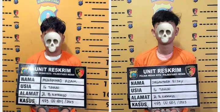 Habis Begal Wanita, Polisi Jeput Dua Pelaku Bersenjata Tajam