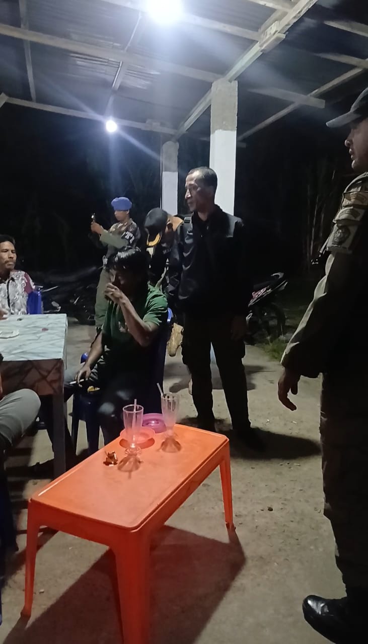 Patroli Malam Satpol PP-WH Aceh Selatan Temukan Indikasi Permainan Judi Togel di Samadua