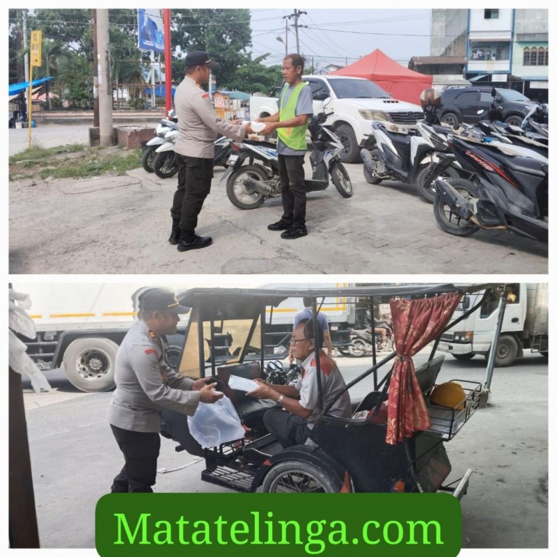 Hut Bhayangkara , Polsek Bandar Huluan Berbagi Kasih