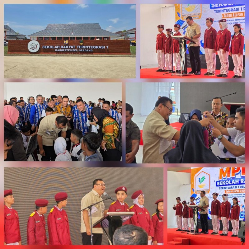 Bupati Asri Buka Open House dan MPLS Sekolah Rakyat Terintegrasi 1 Deli Serdang