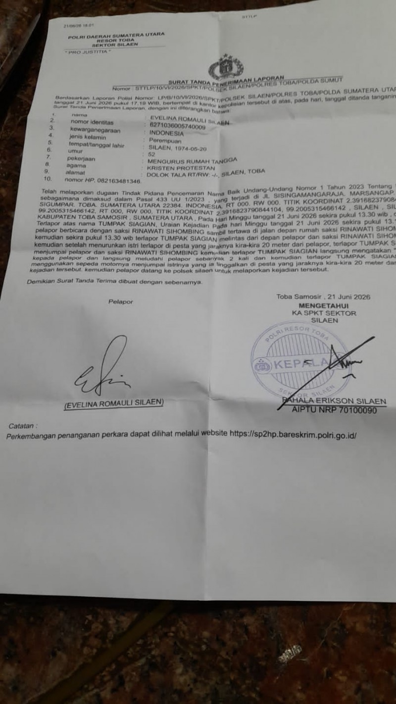 Pengusaha Silaen Dilaporkan Ke Polisi