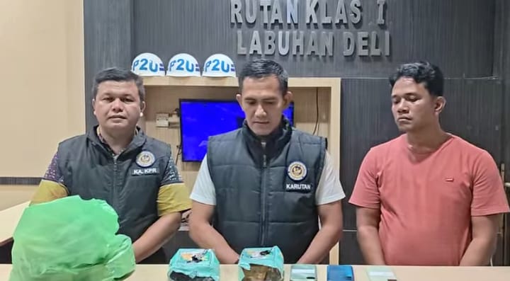 Penyelundupan Diduga Narkotika Digagalkan Petugas P2U Rutan Kelas I Labuhan Deli