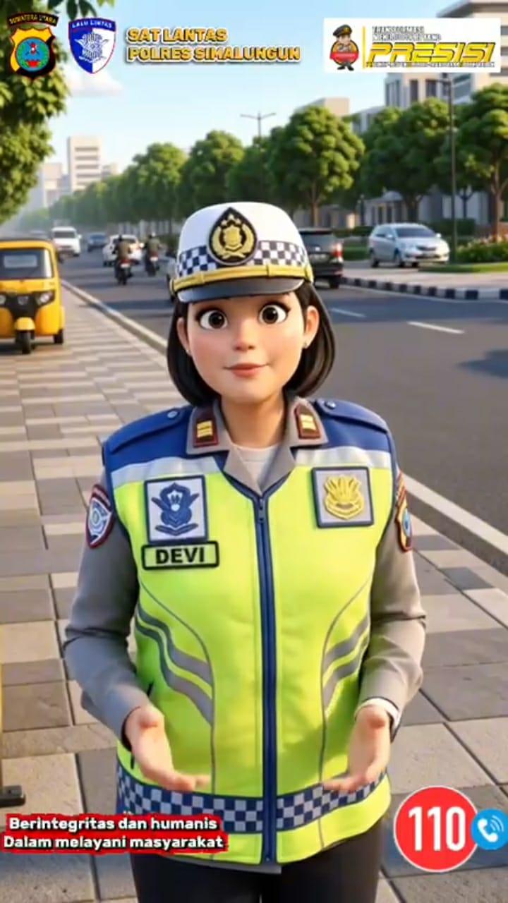 Sat Lantas Polres Simalungun Beri Himbauan kepada Masyarakat
