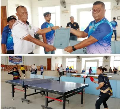 PTMSI Labuhanbatu Gelar Turnamen Tenis Meja Kolaborasi Bersama PWI, Dan Pengukuhan Pengurus