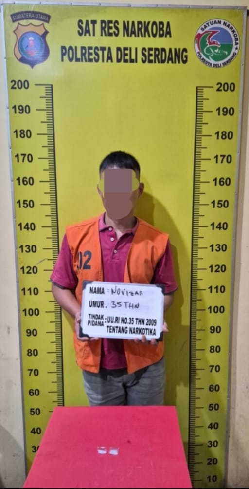 Satresnarkoba Polresta Deli Serdang Ungkap Kasus Peredaran Narkotika, Seorang Pria Berhasil Diamankan