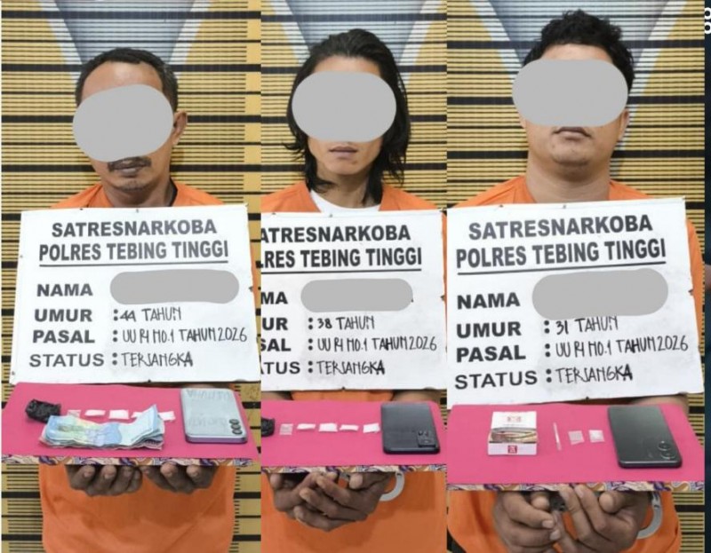 Bisnis Sabu 3 Pria Digulung