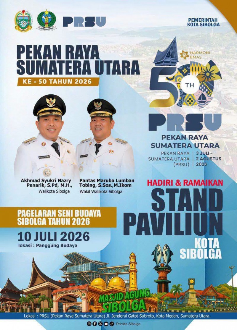 Mari Saksikan Pagelaran Seni Budaya Kota Sibolga di PRSU Besok Malam