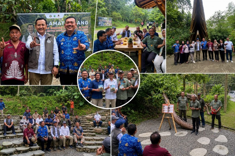Camat Pancur Batu Dampingi Wamen Kehutanan Tinjau Orangutan Haven