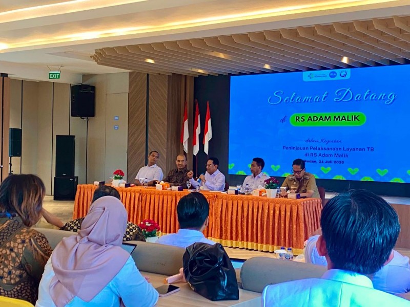 Wamenkes dan Wamendagri Tinjau Layanan TB di RS Adam Malik, Tekankan Tracing Kontak Erat