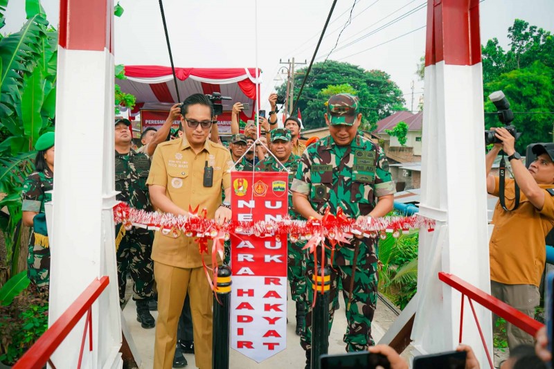 Pangdam I/BB dan Wali Kota Medan Resmikan Jembatan Perintis Garuda, Hubungkan Kembali Medan Polonia-Johor-Maimun*