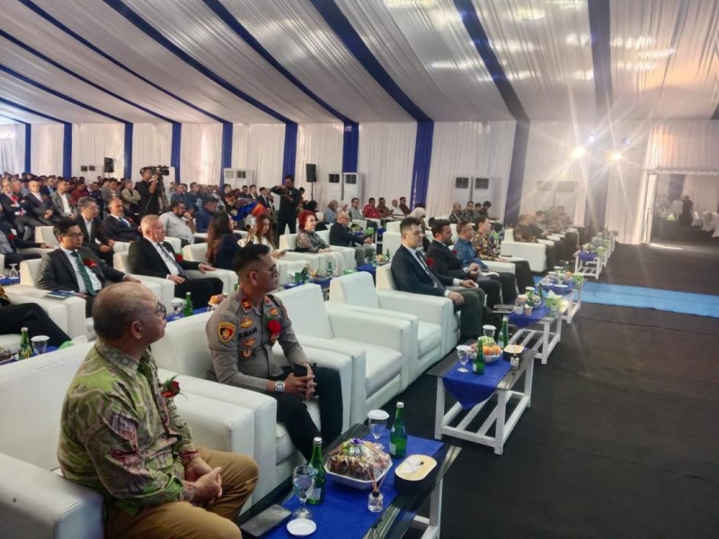 Kapolsek Bosar Maligas Hadiri Grand Opening PT Evyap Sabun Indonesia