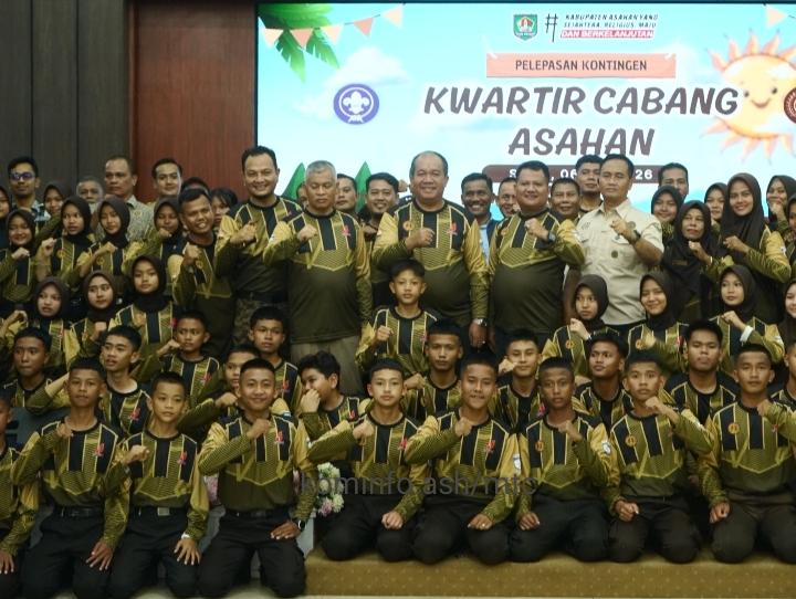 Kontingen Jambore Daerah Sumatera Utara ke XI Dilepas Bupati Asahan