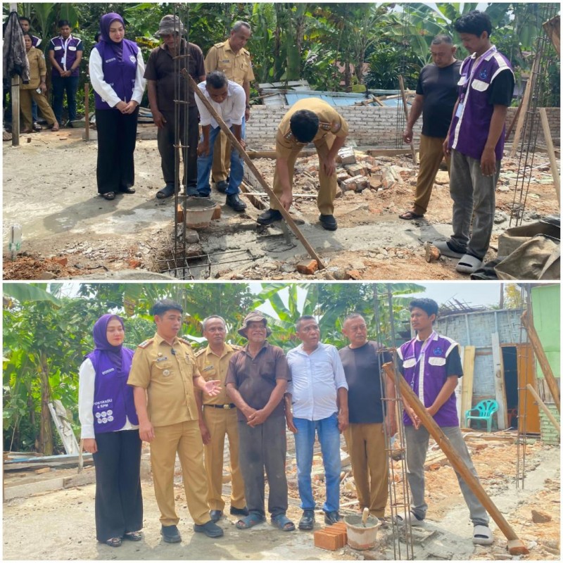 Camat Tanjung Morawa Mulai Bedah 3 RTLH, Dana Berasal dari APBD, CSR dan Dana Desa