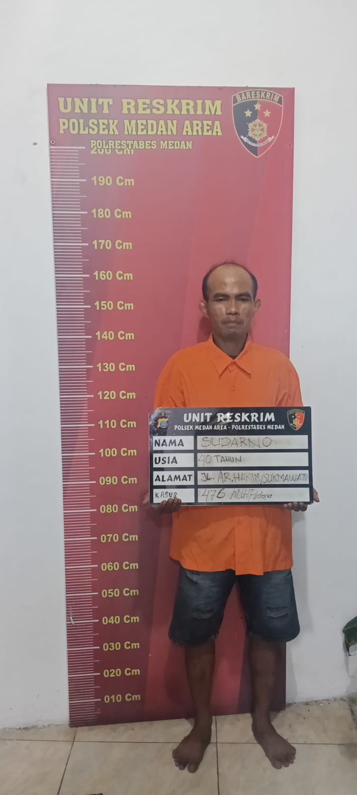 Maling Motor Bersembunyi di Kuburan Halat Ditangkap Polsek Medan Area