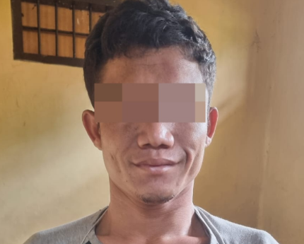 Pelaku Curat berada Di Bengkel Tampal Ban, Polisi Tinggal Menciduknya
