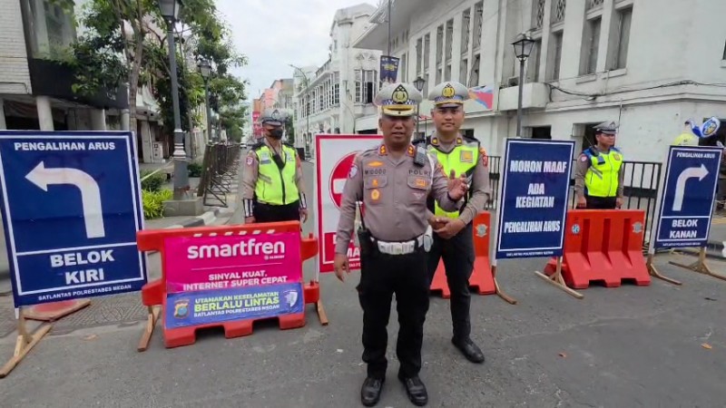 Ada Karnaval di Lapangan Merdeka Sebagian Jalan di Medan Ditutup