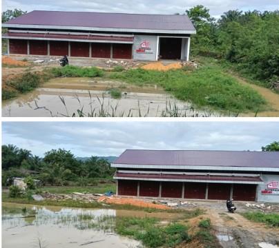 Terancam Banjir, Lokas Pembangunani Gedung KD/KMP Bakaran Batu Disorot
