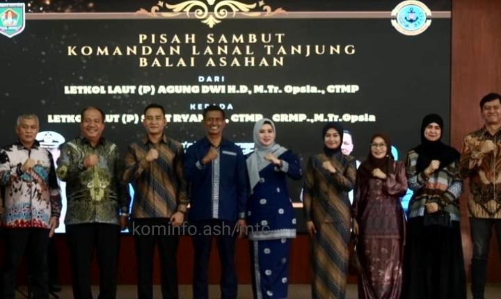 Bupati Asahan Hadiri Pisah Sambut Danlanal TBA