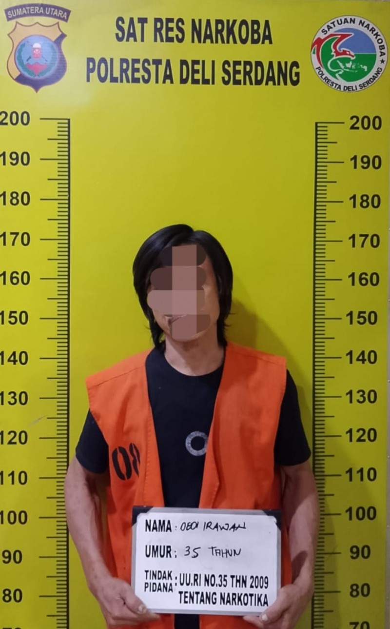 Sat Narkoba Polresta Deli Serdang dan Polsek Pantai Labu Bekuk Pemilik Sabu