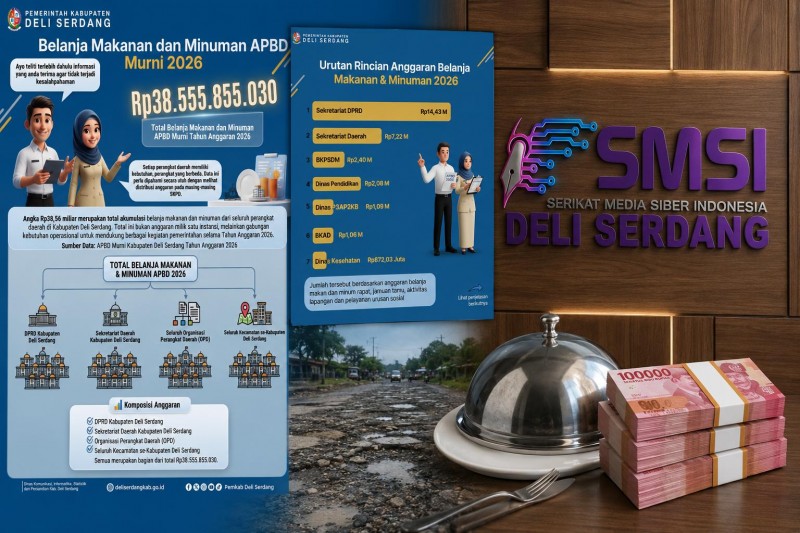 Pemkab Deli Serdang Bantah Isu Anggaran Makan Minum Rp38,5 Miliar, Tegaskan Informasi Hoaks