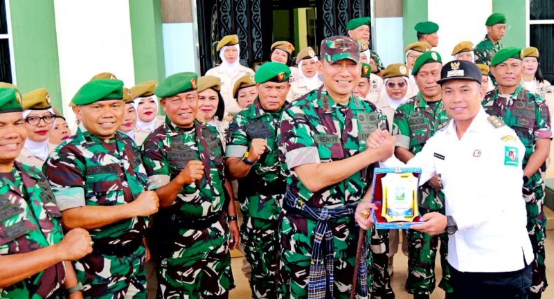 Eratkan Hubungan Pemerintah dan TNI, Wabup Simalungun Sambut Pangdam I/BB