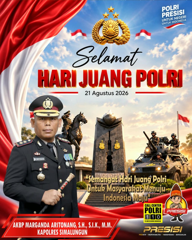 Kapolres Simalungun Ajak Personel Perkuat Pengabdian di Hari Juang Polri