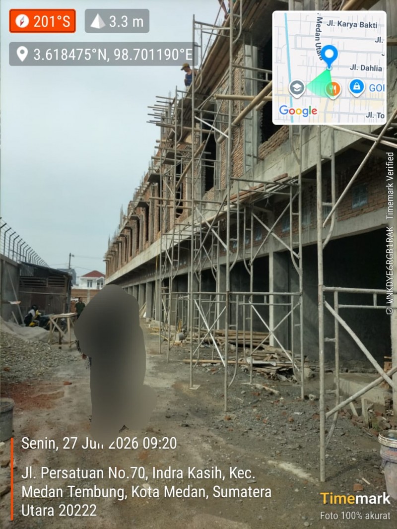 Alamak... Izin PBG  Hanya 14 Unit,  Dibangun 28 Unit di Kelurahan Sidorejo Hilir Kecamatan Medan Tembung