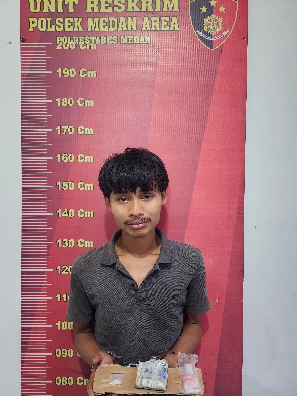 Pengedar Sabu Gang Jati Terjaring GSN Polsek Medan Area