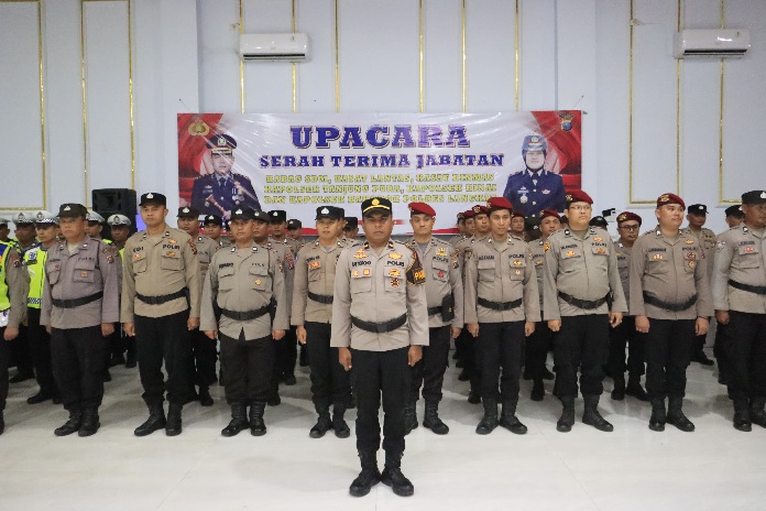 Kapolres Langkat Pimpin Sertijab Kabag Sdm, Kasat dan Kapolsek