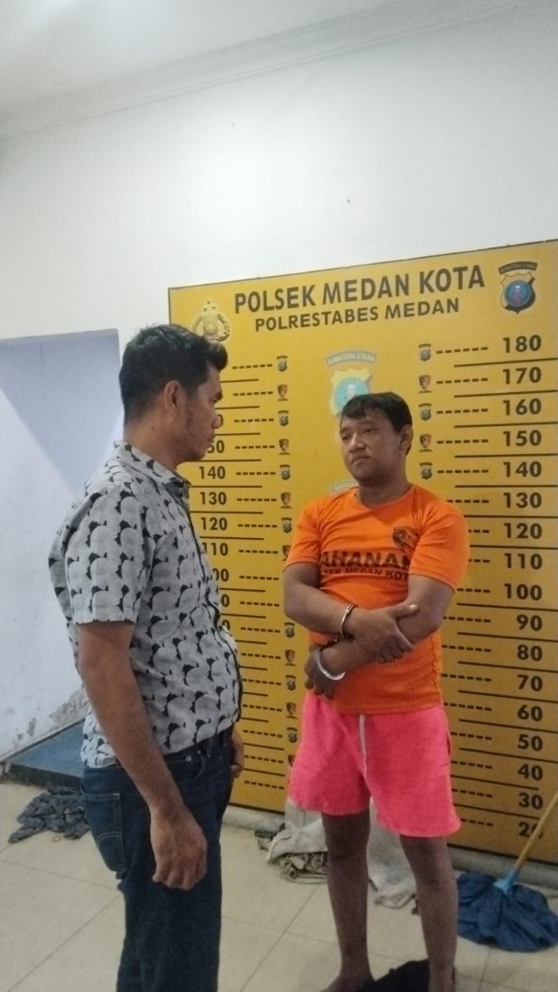 Polsek Medan Kota Ringkus Maling AC Viral di Sir Salon