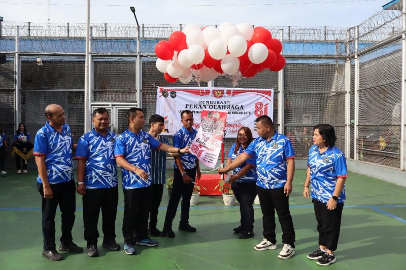 Lapas Kelas IIA Pancur Batu Gelar Pekan Olahraga, Donor Darah serta Cek Kesehatan Gratis
