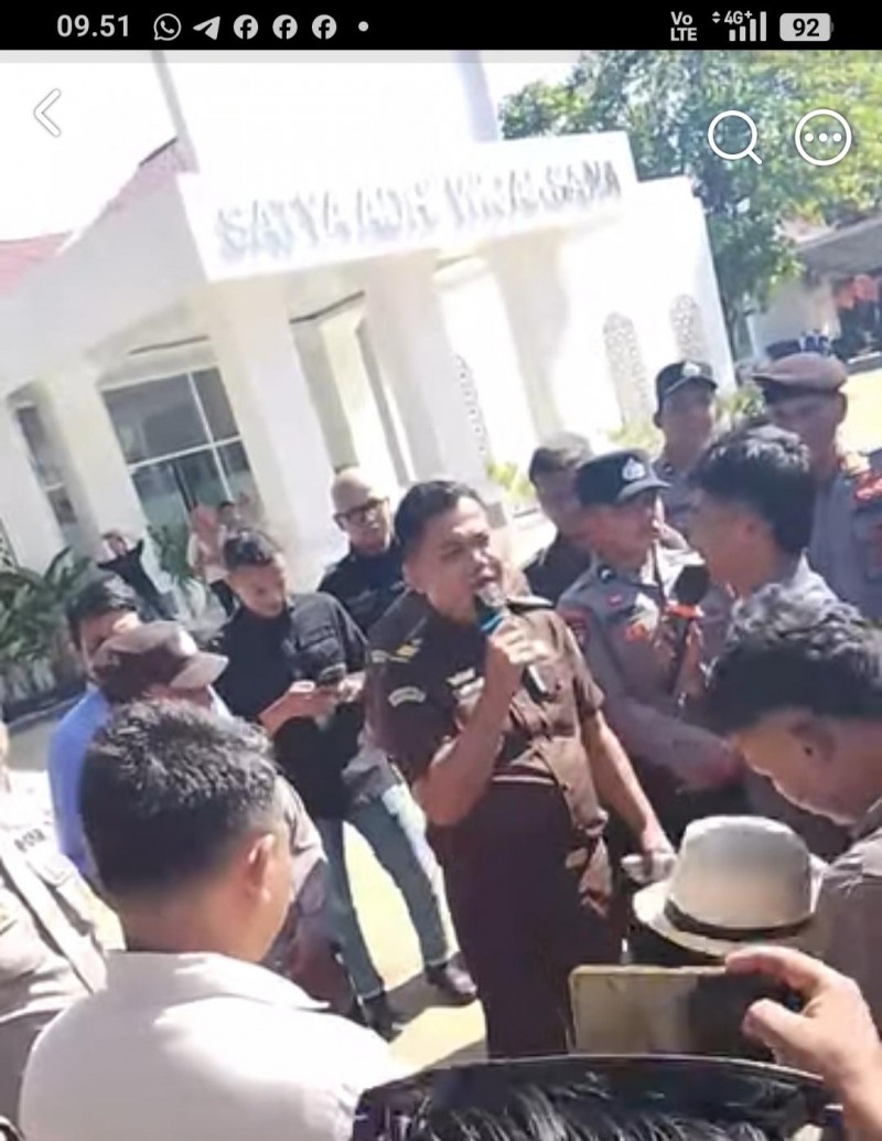 Massa GMAPK Kecam Polres Padang Lawas Berpihak Pada Peramba Kawasan Hutan