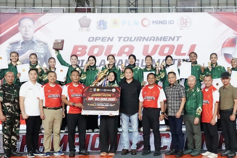Open Tournament Bola Voli Piala Panglima TNI 2026 Resmi Ditutup