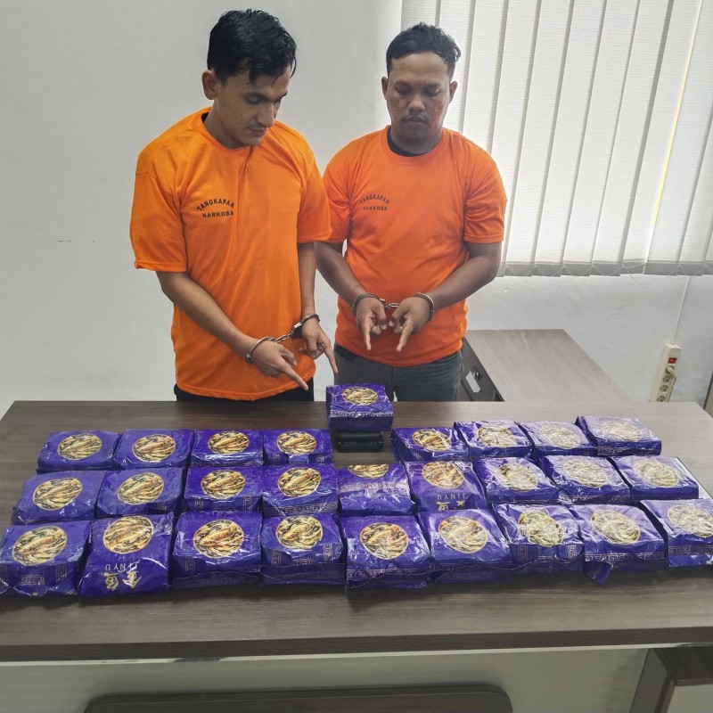 2 Kurir Gagal Selundupkan 27 Kg Sabu ke Tangerang