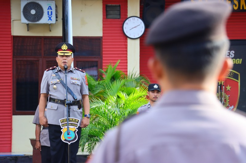 Wakapolres Tebingtinggi Pimpin Upacara Peringatan Hari Juang Polri Tahun 2026