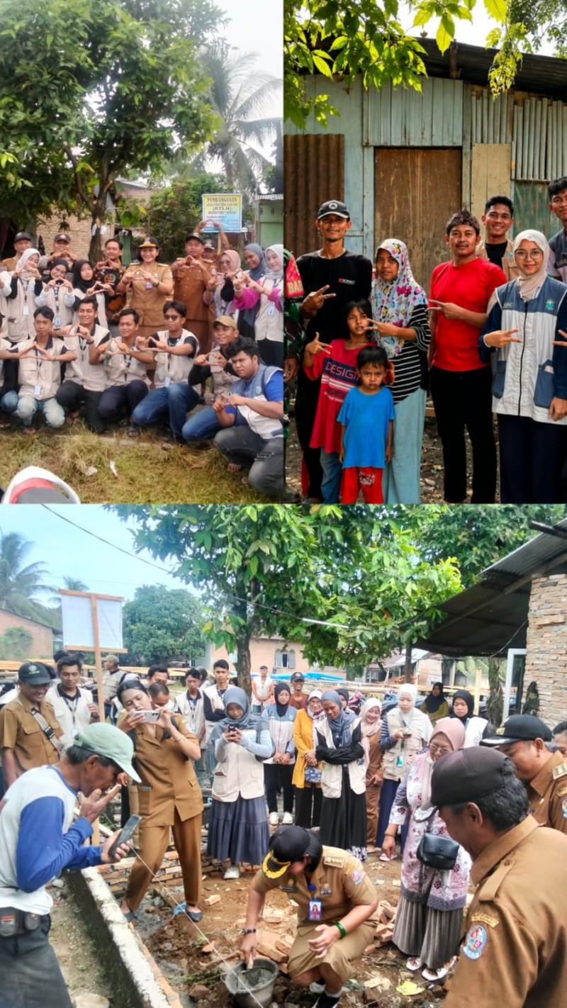 Peletakan Batu Pertama Bedah Rumah Untuk Bapak Irwanyah Dusun IV Desa Sidodadi Kecamatan Si Biru Biru