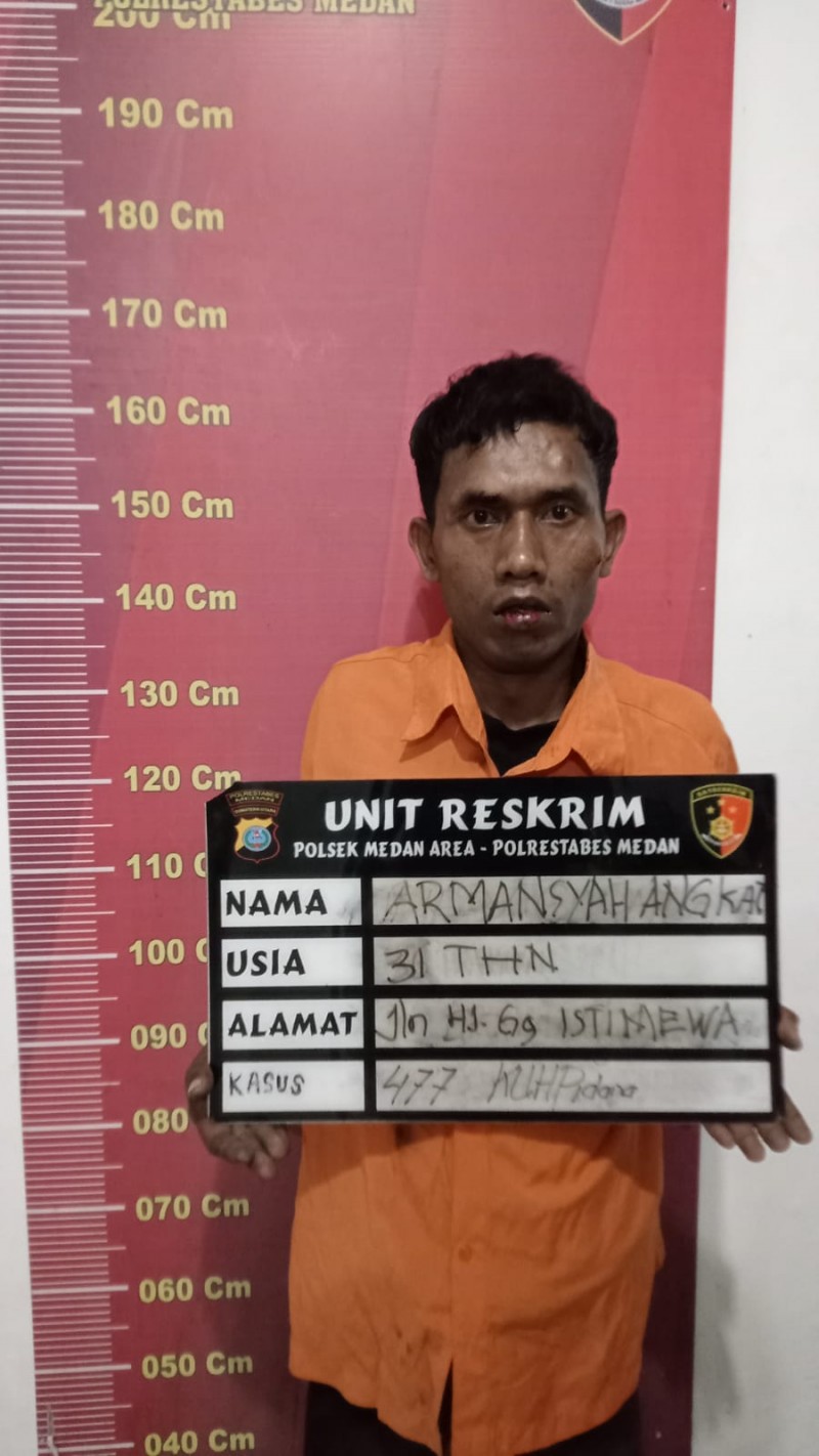 Polsek Medan Area Tangkap Residivis Curanmor di Jermal XV Bersama Barang Bukti